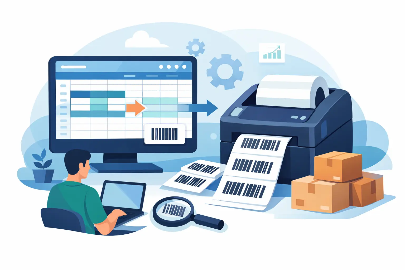 How to Print Barcode Labels From Excel at Scale